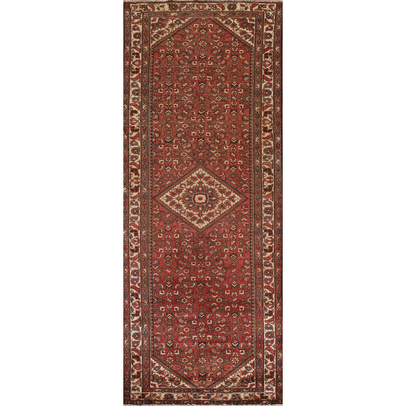 Tapis de couloir géométrique traditionnel 4 x 10