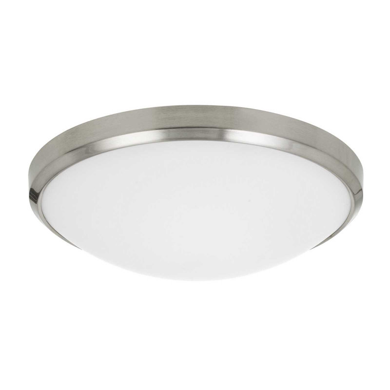 Integrated LED Ceiling Fixture With Glass And Metal Construction 15.25" W by Cal Lighting