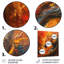  «Orange, jaune, braises, dragon I - Dragons», reproduction d'art murale-106116902-106116907