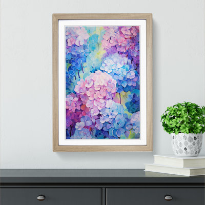 Hydrangea Colour Field No.2 - Framed Print