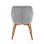 46cm H Velvet Upholstered Upholstered Back Armchair-508755830