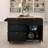 Rosauro Dining Table Set with Storage Cabinet, 4 Drawers and Towel Rack-2018982363