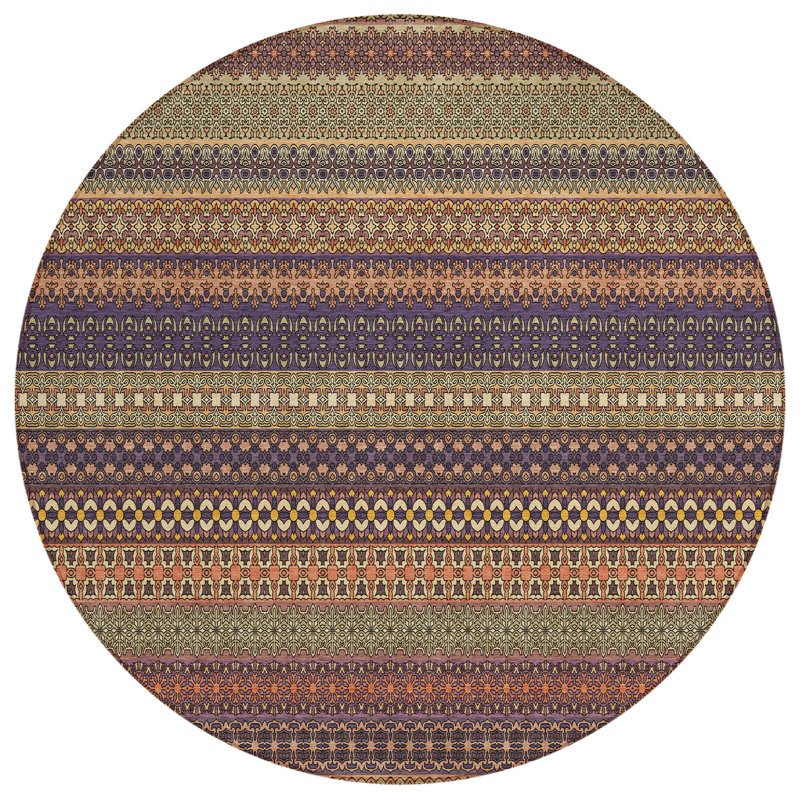 Tapis intérieur / extérieur Kinslee, Rond 8 pi