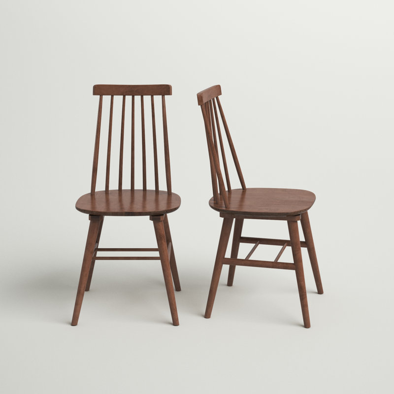 Chaises de salle à manger Alvie, Noyer