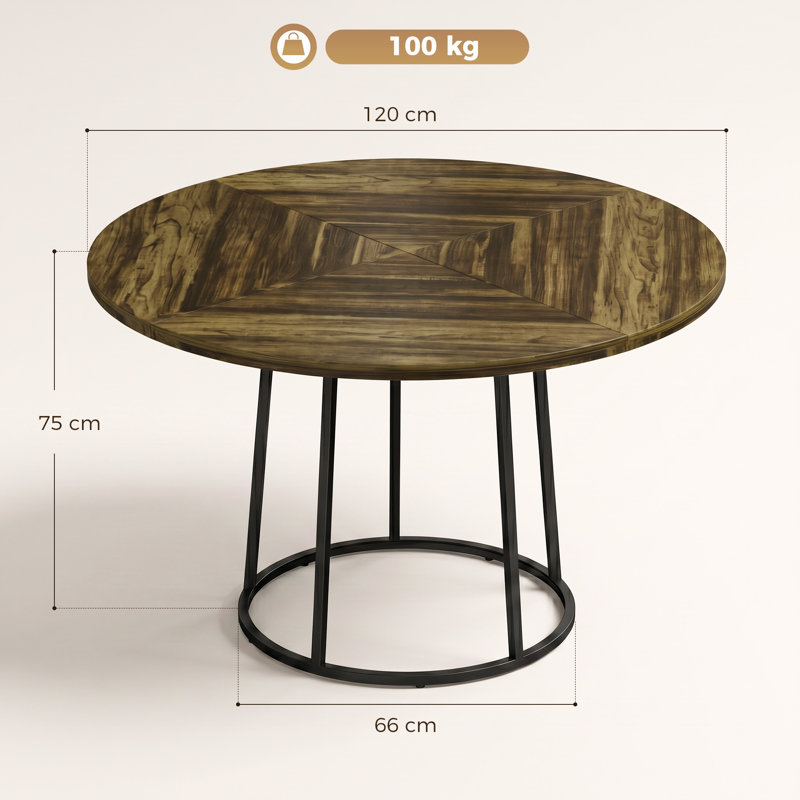 Dining Table with Steel Base