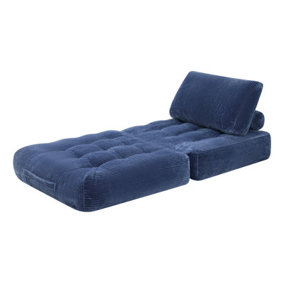 62.9"Corduroy Fabric Beanbag Couch for Living Room, Bedroom & Dorm, Cozy Fluffy Cloud Mini Couch,Corduroy
