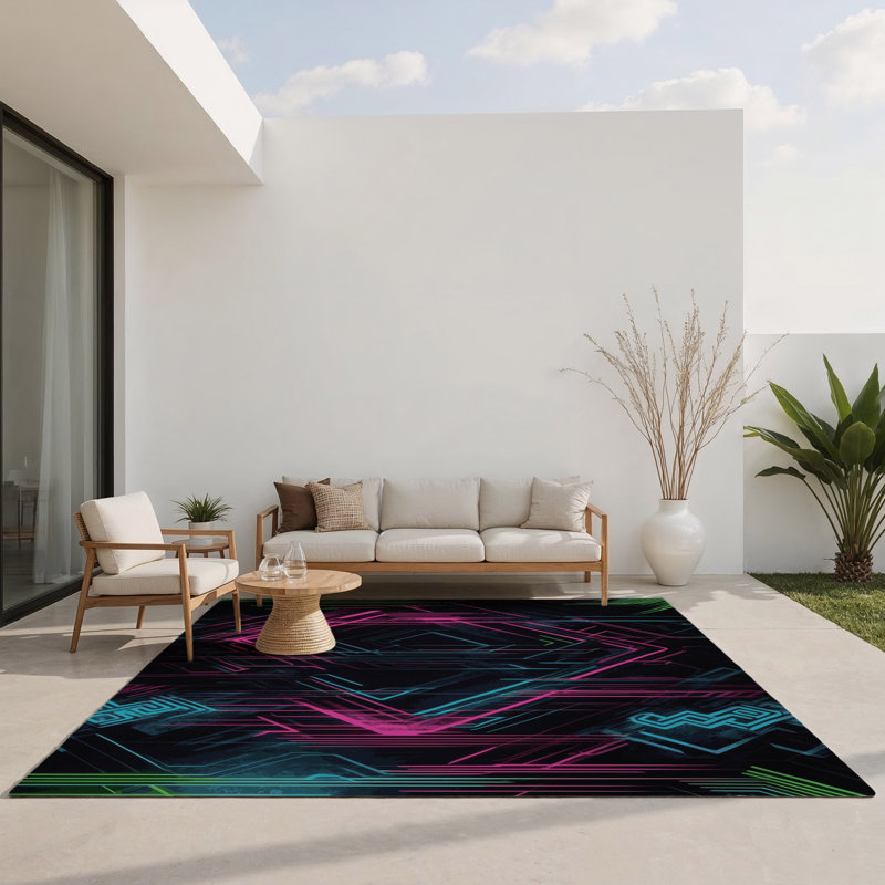 Spectrum Leap Indoor And Outdoor Area Rug, Rectangle 5' x 7'