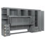 Lit escamotable moderne avec armoire, bureau et bureau-130174045