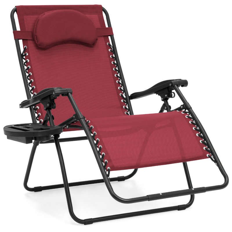 Dannunzio Folding Zero Gravity Chair, Burgundy