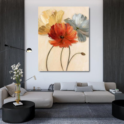 Art sur toile tendue Lark Manor ™ Nan: Poppy Palette I