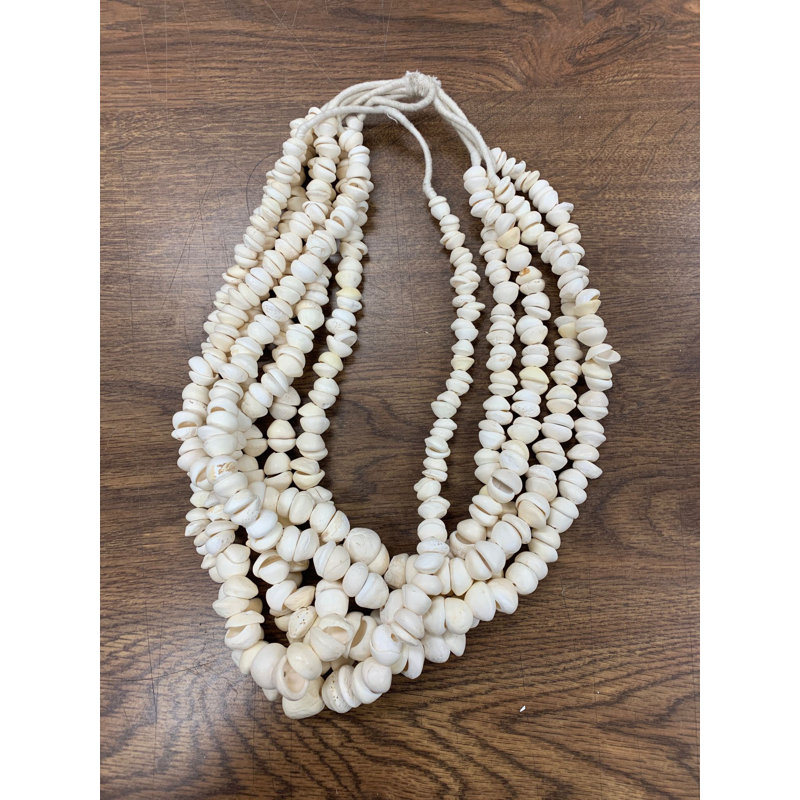 Gambia Shell Bead Sculpture, White