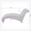 Chaise longue sans accoudoirs touffetée