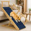 Escalier pliable en bois pour chien, rampe réglable en 4 hauteurs