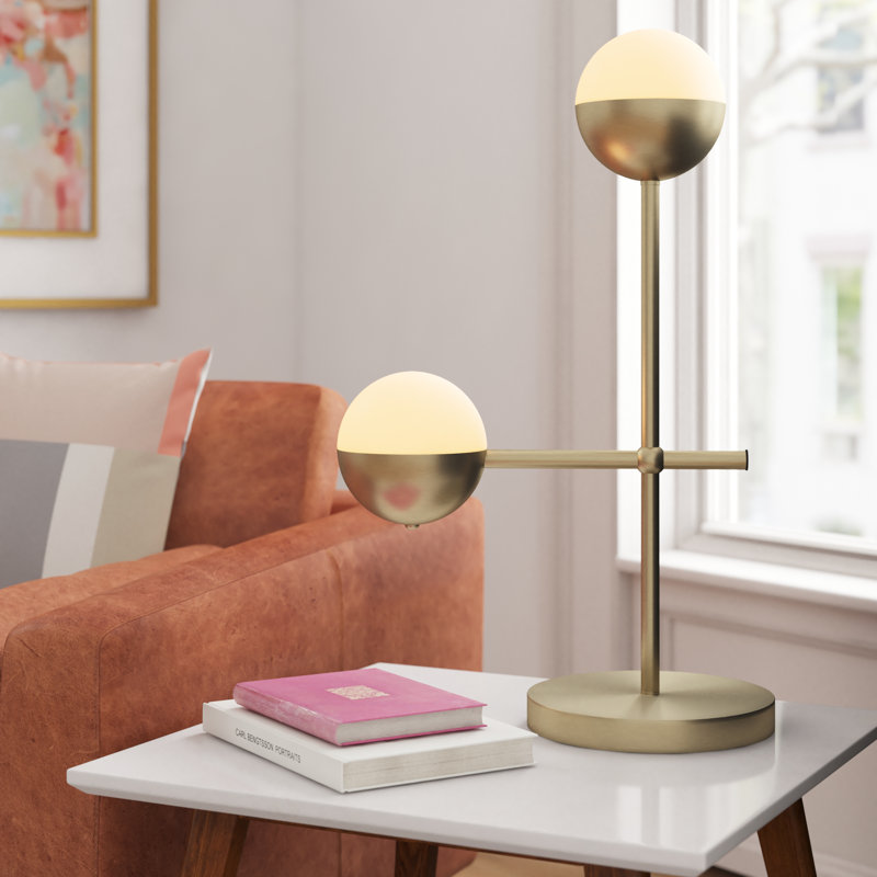 Lampe 27 po en bronze brossé, Oui