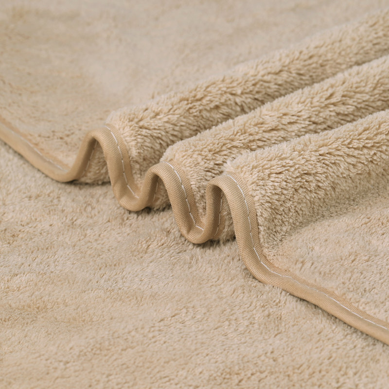 2 Piece Bath Towel Set, Beige