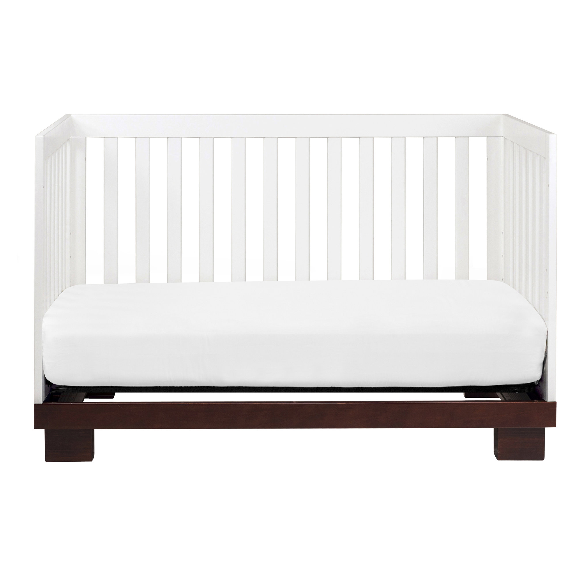 Modo 3-in-1 Convertible Crib, White/Espresso