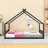 Charming House-Inspired Metal House Bed With Slats-327885163-327885164