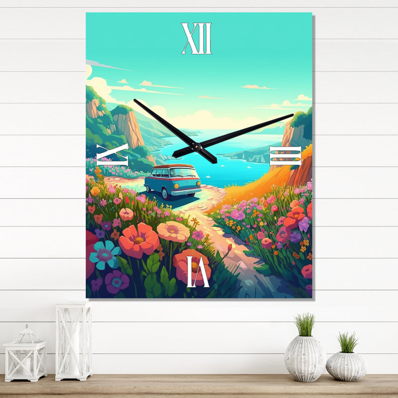 Horloge murale Janeann, H 32 po x l 24 po x P 1 po