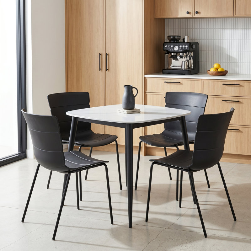 Westhope Dining Set, Black, Sintered Stone