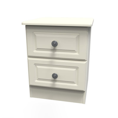 Fully Assembled Meansville 2 Drawer Bedside Table