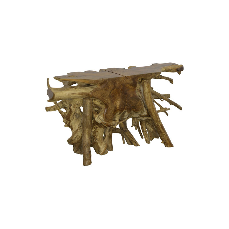 Console en bois massif brun naturel Origins