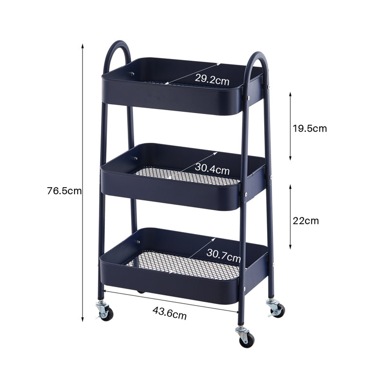 Cuadrado Metal Bar Cart