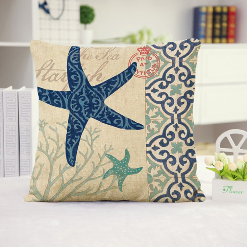 (Covers Only) Set of 2 Sea Lives Throw Pillow Covers
