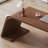 Nut-brown + Beige Rectangular Manufactured Wood + Carbon Steel with 3 drawers desk-695037384-695037389
