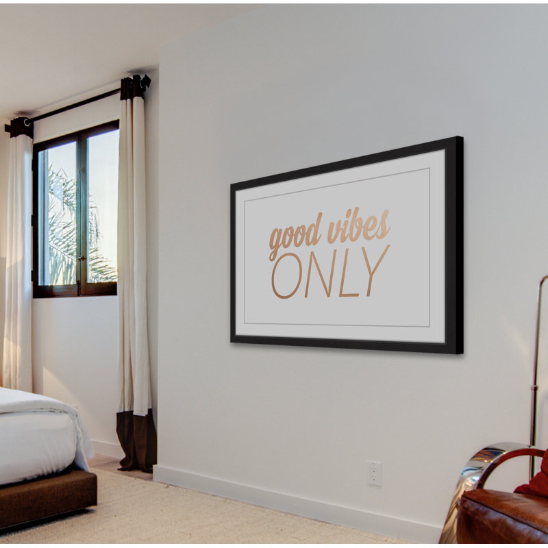 Good Vibes Only IV by Diana Alcala - Single Picture Frame Print, 41cm H x 61cm W x 4cm D