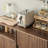 Simple Black Walnut Storage Cabinet Sideboard 41.34'' Solid Wood Sideboard