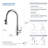 Bari-T Pull Down Single Handle Kitchen Faucet-73243939