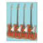 Art sur toiles de guitare rouge Mounce-687598920