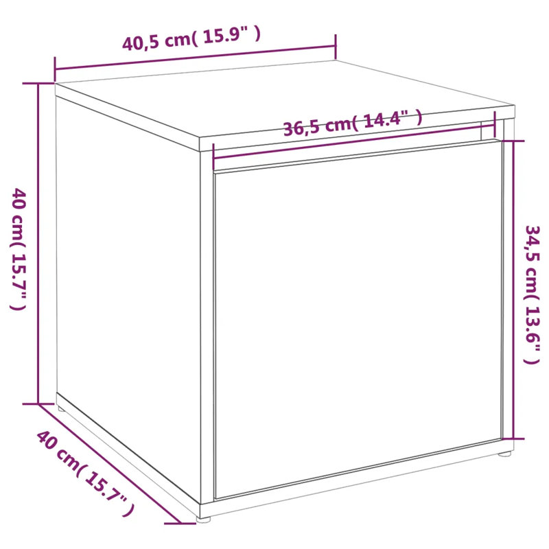 Ebern Designs Decorative Bin, Sonoma Oak