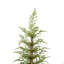 Ensemble de 2 pièces de Noël artificiel pré-éclairé 4 pi avec matériau en PE de haute qualité, ensemble facile à assembler, support en pot