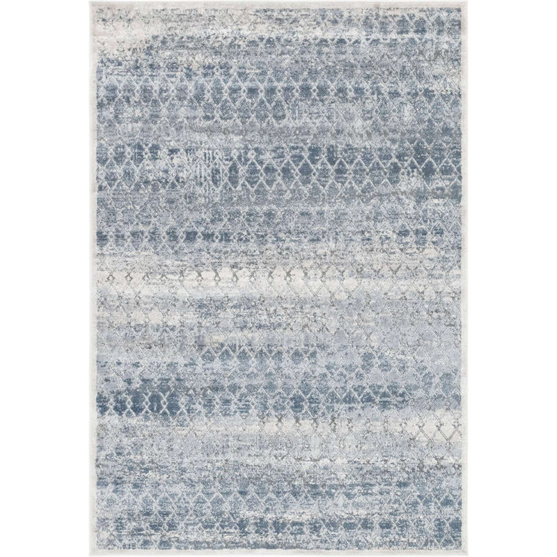 Geometric Indoor Rug, Rectangle 4'1" x 6'1"