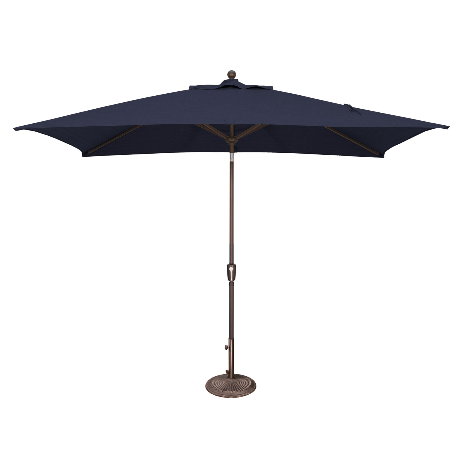 Launceston 78'' Outdoor Umbrella, Bronze, Navy Sunbrella Acrylic