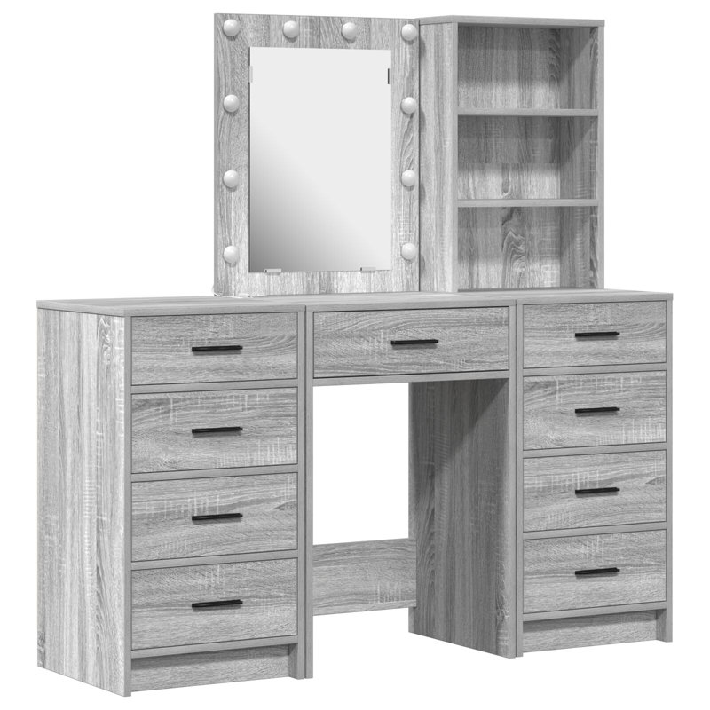 40cm Sideboard, Grey Sonoma