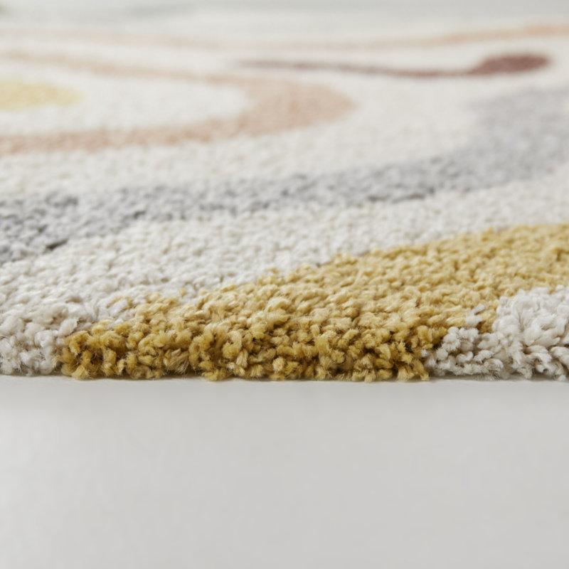 Machine Woven Shaggy Multico Area Rug, Rectangle 120 x 170 cm