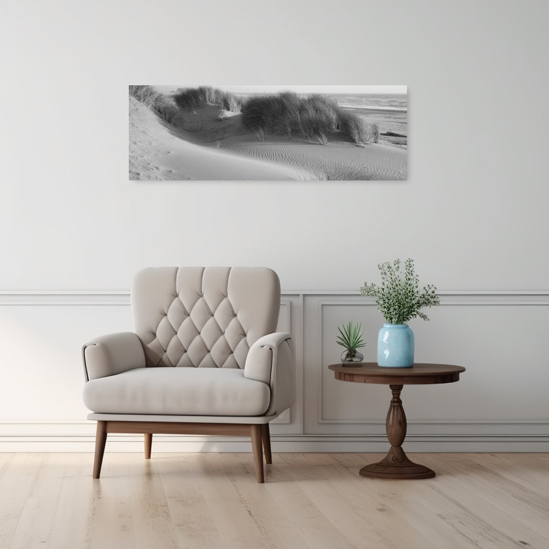 Grass On The Beach Pacific Ocean Bandon State Natural Area Bandon Oregon USA by Pete Saloutos - Wrapped Canvas Panoramic Print