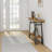 40.5" Industrial Console Table With Metal Frame, 2-tier Narrow Entryway Table For Small Spaces, Brown