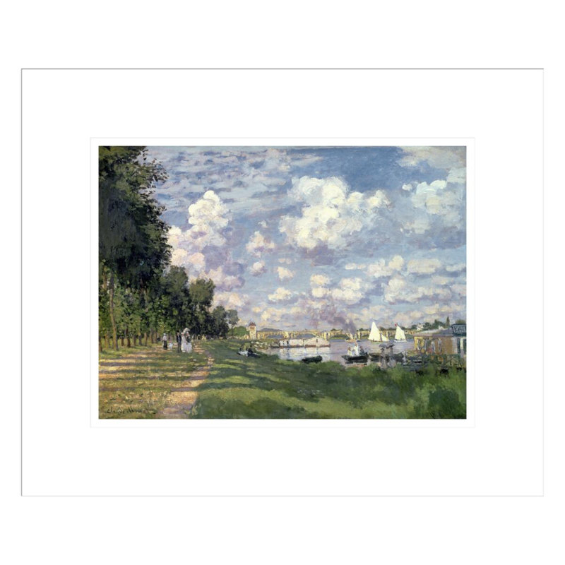 «The Port at Argenteuil» par Claude Monet, impression giclée encadrée, H 13,75 po x l 16,53 po