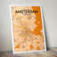 Amsterdam City Map 1 Piece Wall Art-396963318
