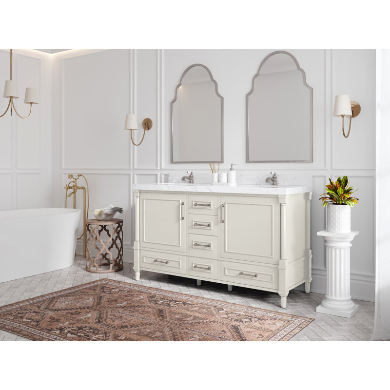 Aberdeen 60'' Double Bathroom Vanity with Top