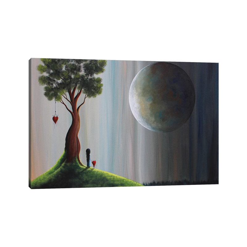 Let's Stay Here - Painting on Canvas, Wrapped Canvas, 66.04 cm H x 45.72 cm W x 1.91 cm D