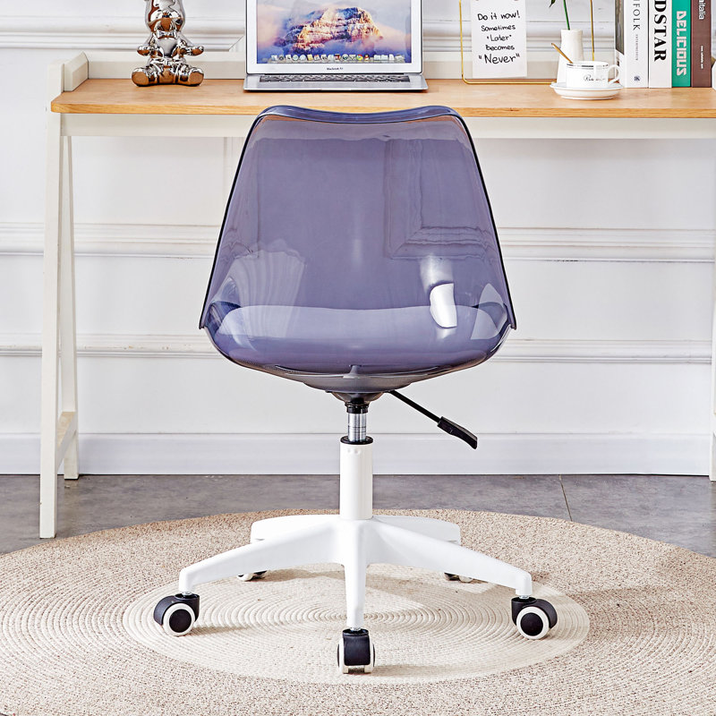 Chaise de bureau Corrado, Bleu / blanc