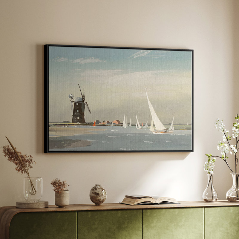 «Vintage Nautical Print - Lxx» sur, Noir, H 17 po x l 25 po