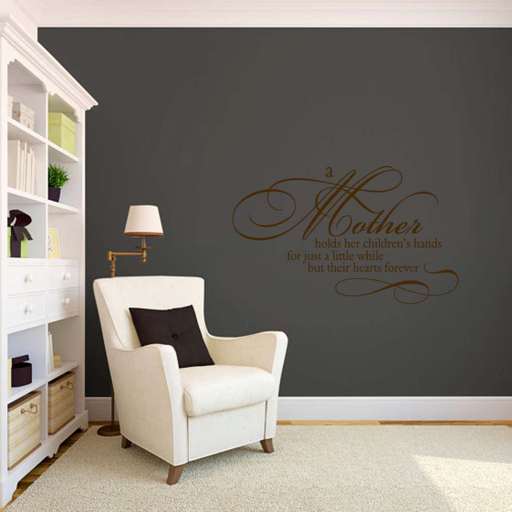 Text & Numbers Non-Wall Damaging Wall Decal Charlton Home® 