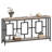 2-Tier Console Table Entryway Table Display Stand with Open Storage