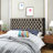 Button- Grey Velvet Headboard, Enhancing Bedroom Sophistication And Style Contemporary Easy To Assemble For Queen Bed-136459601