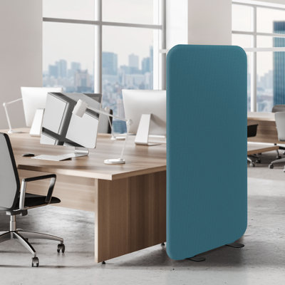 Nikiea Freestanding Room Divider 29" x 65" Portable Partition Panel Wall for Home, Office, Living Space